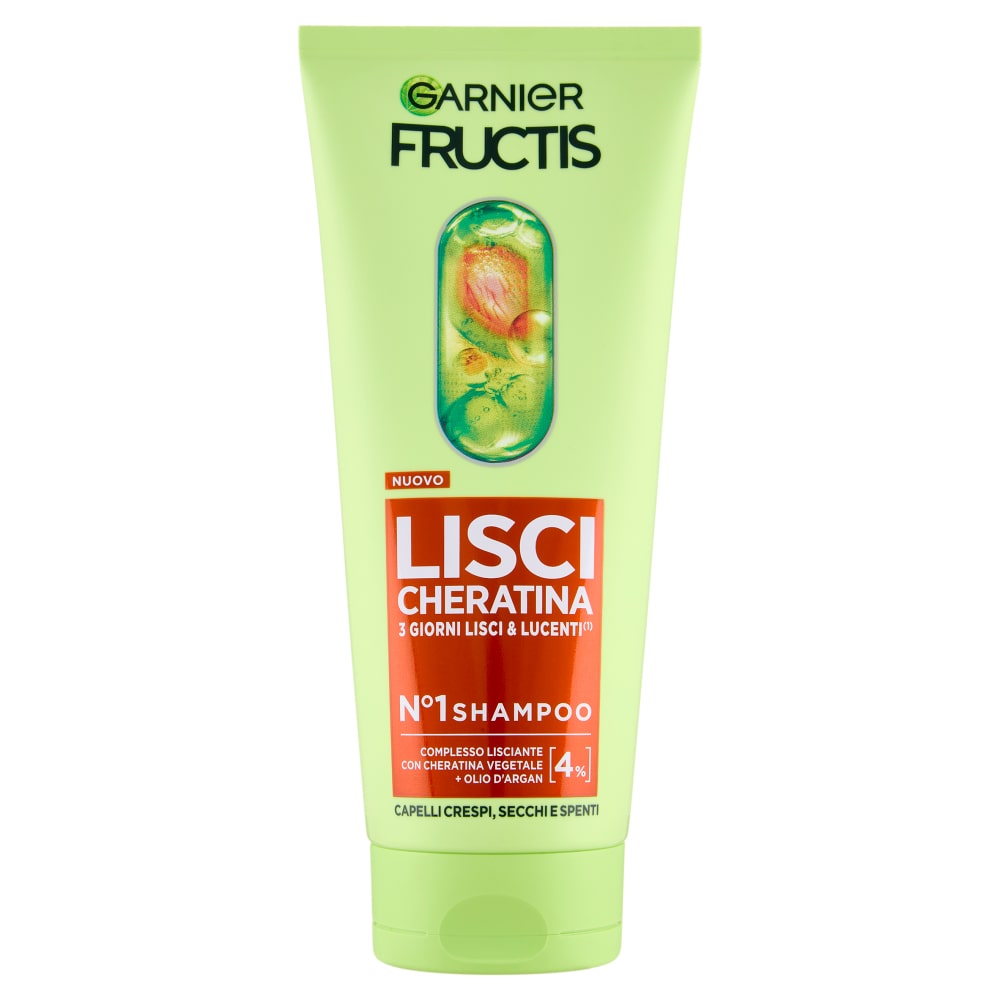 GARNIER FRUCTIS LISCI CHERATINA N1 SHAMPOO 200ML 3 GIORNI LISCI & LUCENTI
