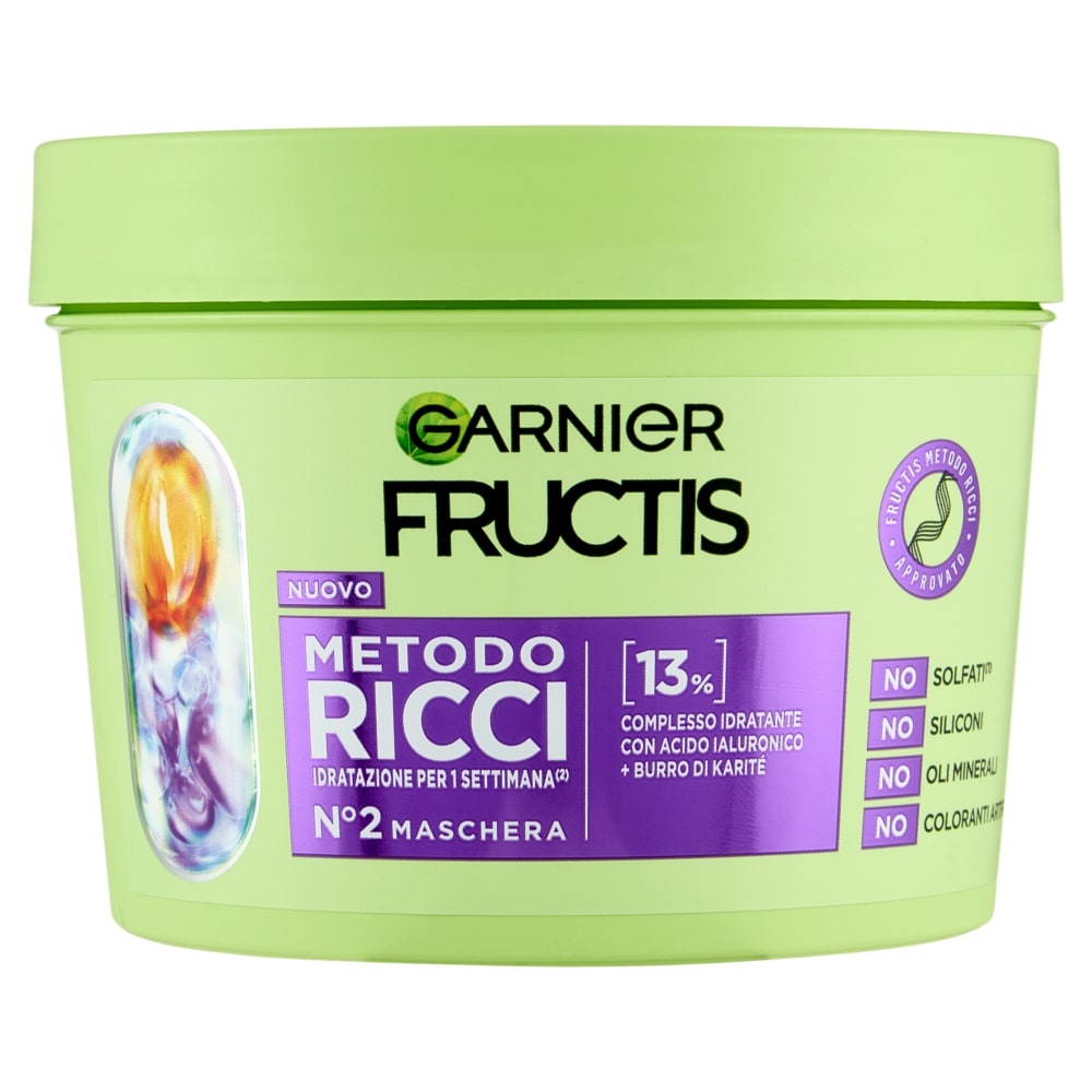 GARNIER FRUCTIS METODO RICCI N2 MASCHERA 370ML IDRATAZIONE PER 1 SETTIMANA
