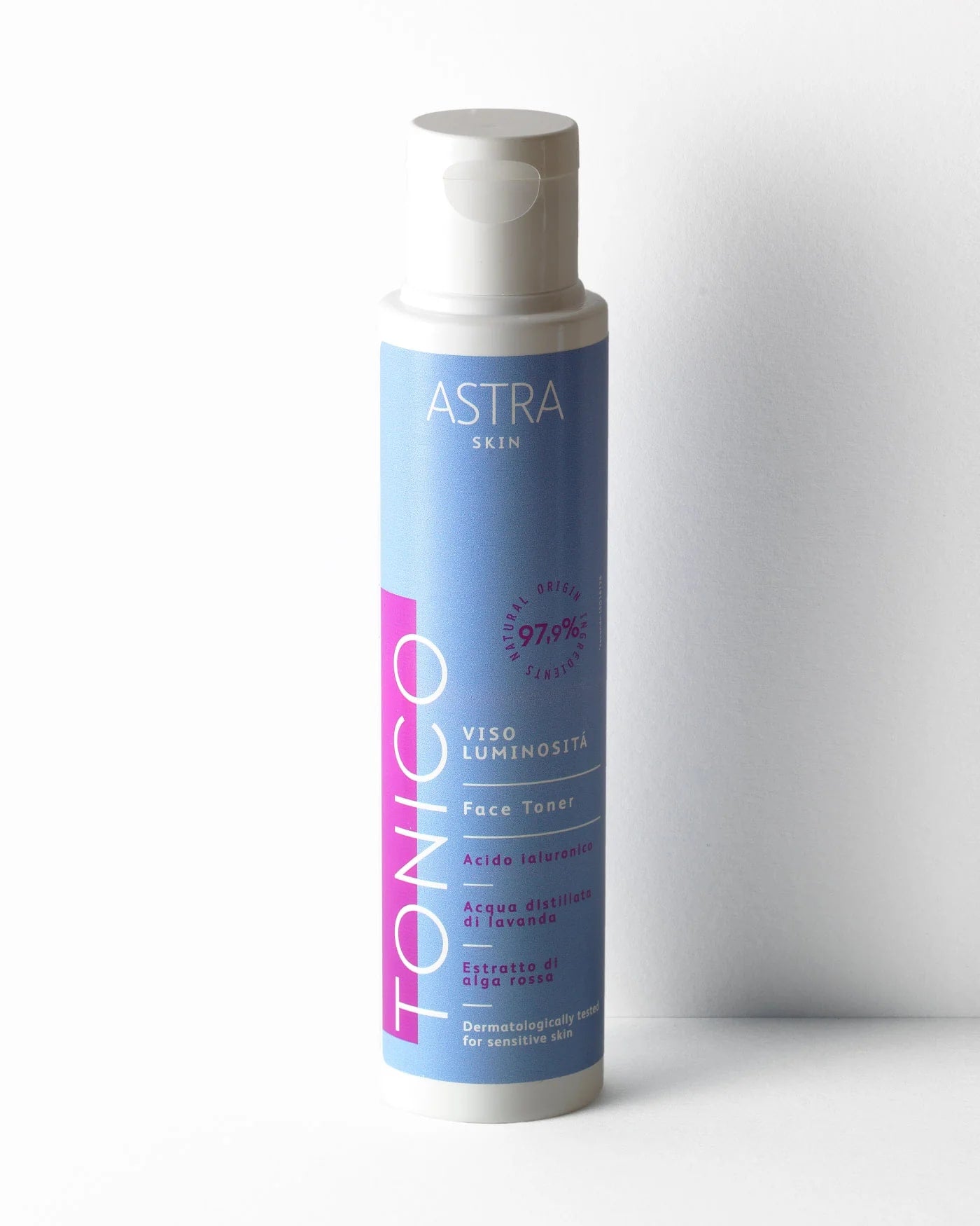 ASTRA SKIN TONICO VISO LUMINOSITA' 125ML ACIDO IALURONICO ACQUA DISTILLATA DI LAVANDA ESTRATTO DI ALGA ROSSA