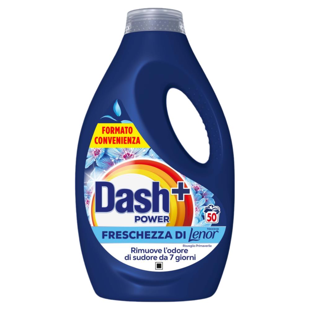 DASH + POWER LAVATRICE LIQUIDO 2,25L 50LAV. FRESCHEZZA DI LENOR RISVEGLIO PRIMAVERILE