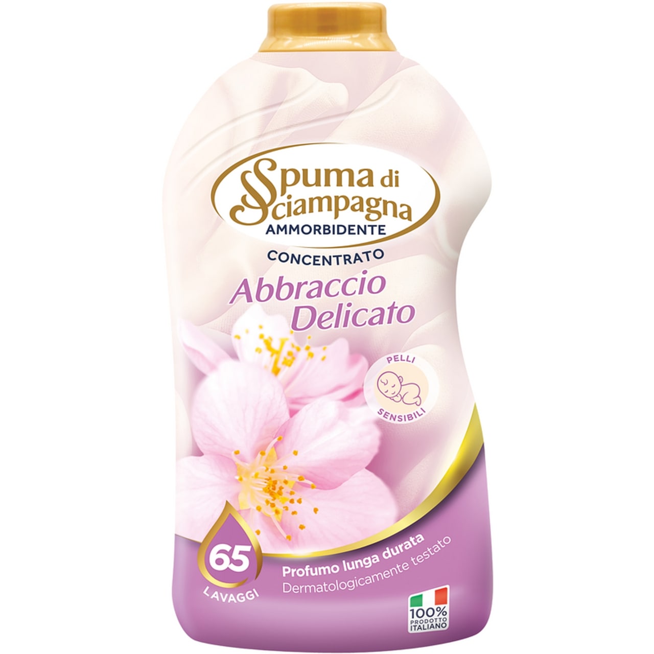 SPUMA DI SCIAMPAGNA AMMORBIDENTE CONCENTRATO 1300ML 65LAV. ABBRACCIO DELICATO PELLI SENSIBILI
