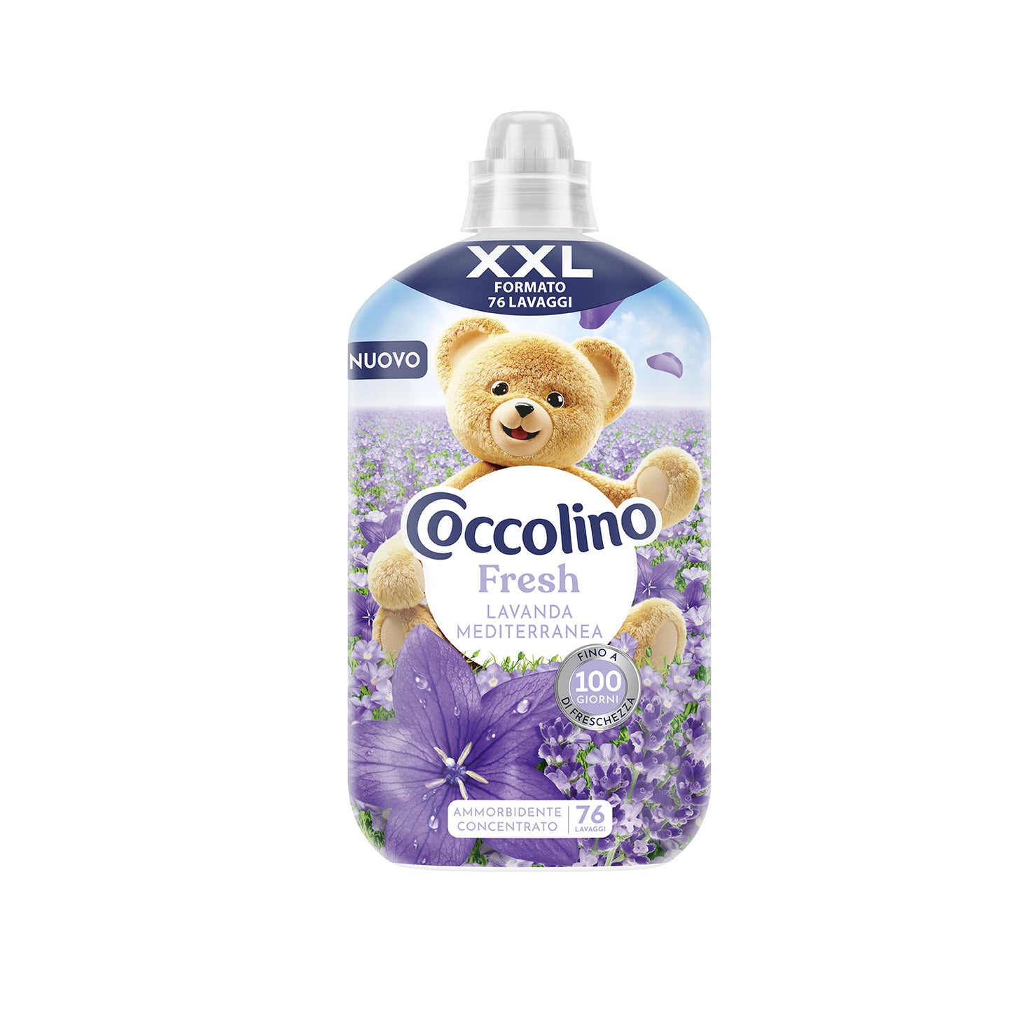 COCCOLINO AMMORBIDENTE CONCENTRATO XXL 1,75L 76LAV. FRESH LAVANDA MEDITERRANEA
