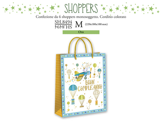 CROMO NB SHOPPER REGALO BAMBINI M SH.8494M