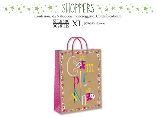 CROMO NB SHOPPER REGALO FLOWERS XL SH.8500XL