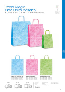 SHOPPER CARTA MANICO RITORTO 36X12X41 MOSAICO ROSA