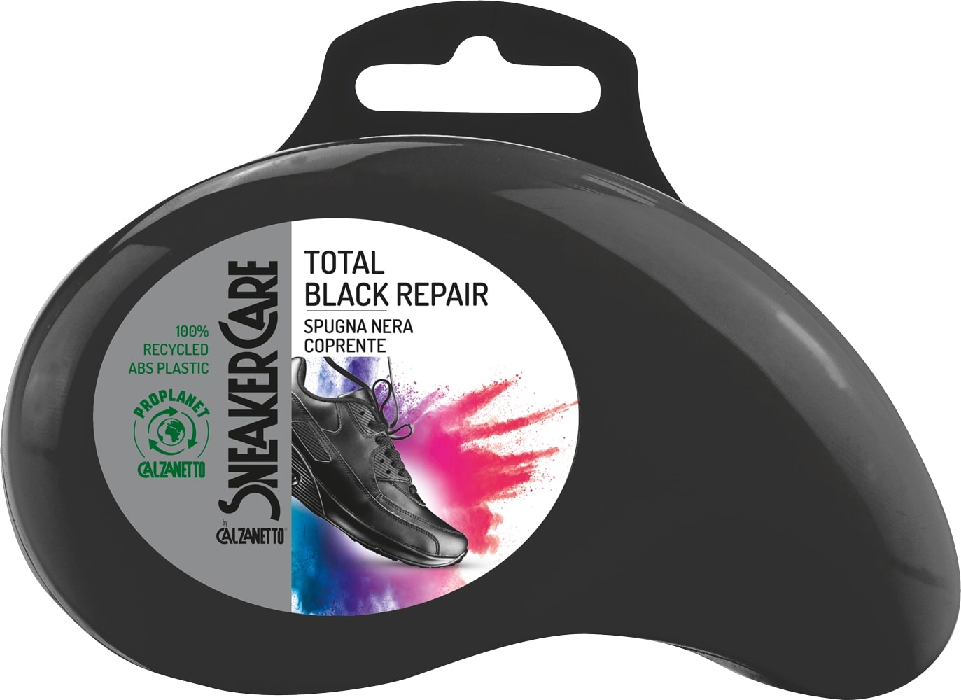 EBANO CALZANETTO SNEAKER CARE TOTAL BLACK REPAIR SPUGNA NERA COPRENTE COPRE GRAFFI E IMPERFEZIONI