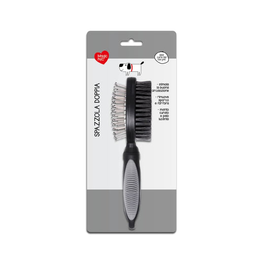 MAGIC PET SPAZZOLA DOPPIA PER CANI E GATTI