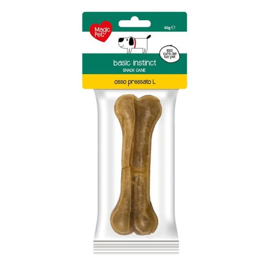MAGIC PET BASIC INSTINCT SNACK CANE OSSO PRESSATO L 60G