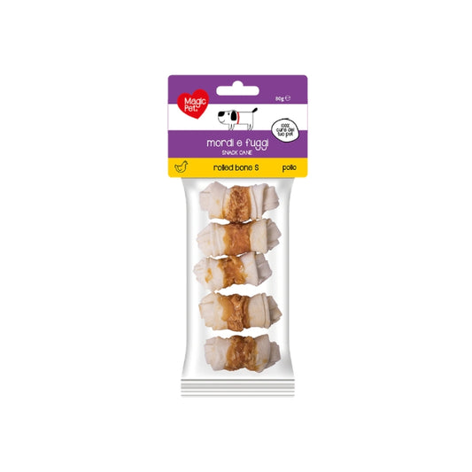 MAGIC PET MORDI E FUGGI SNACK CANE ROLLED BONE S POLLO 80G
