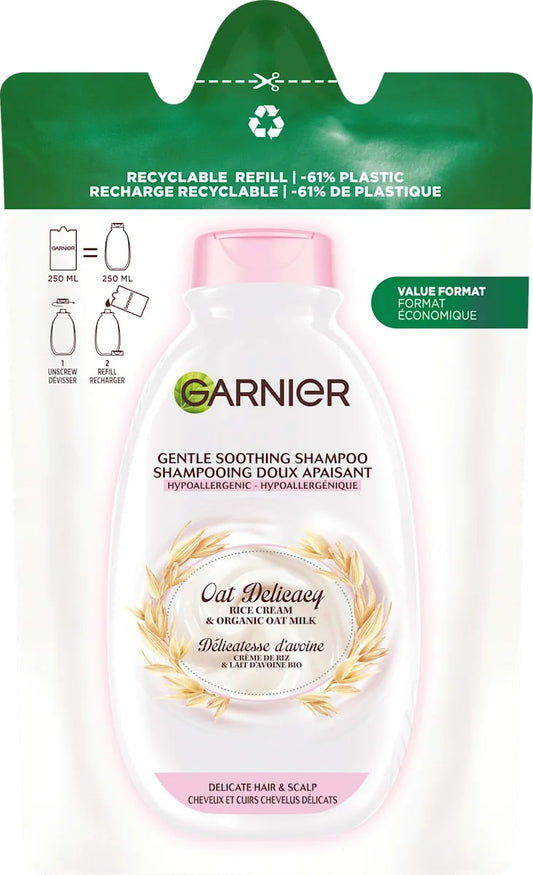 GARNIER ULTRA DOLCE SHAMPOO REFILL 250ML DELICATEZZA D'AVENA