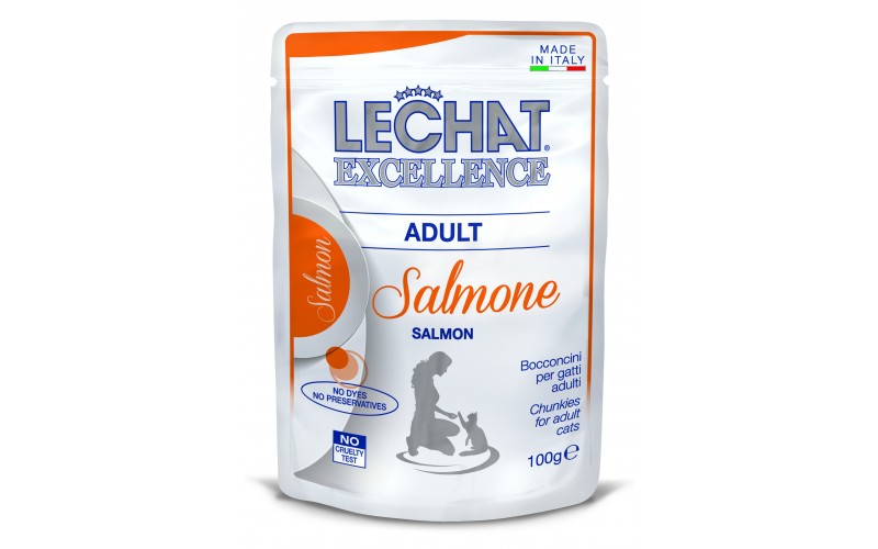 LECHAT EXCELLENCE BOCCONCINI 100G ADULT SALMONE