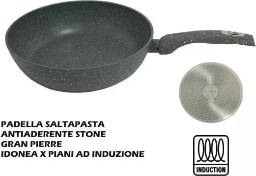LETIZIA CERAMICA GRAN PIERRE PADELLA SALTAPASTA WOK CM.28