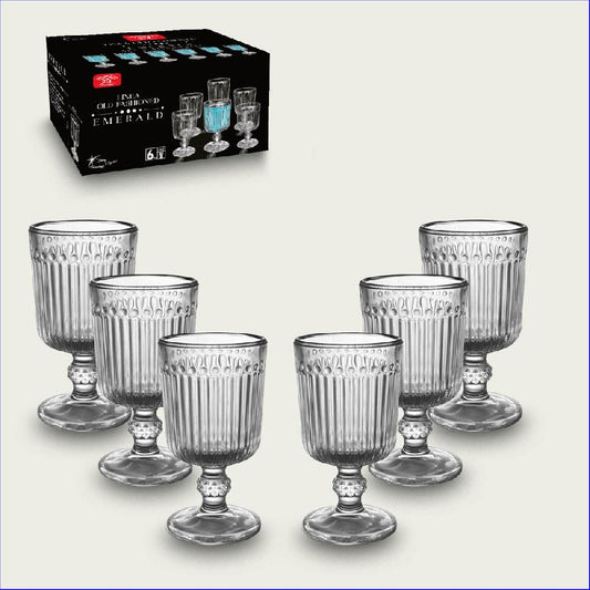ARCA LINEA OLD FASHION EMERALD SET 6 BICCHIERI AMARO 65ML