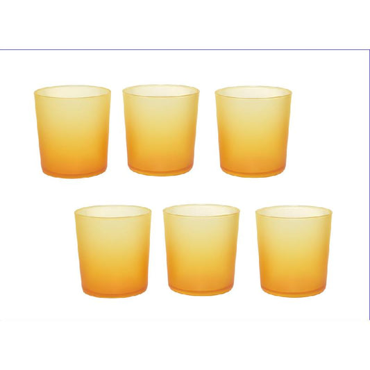 MERCURY VETRO COLOR SET 6 BICCHIERI 380ML AMBRA