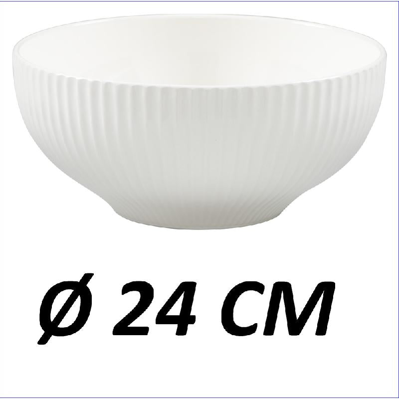 DIMO INSALATIERA STREAM CERAMICA BIANCA CM.24