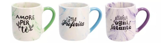 AD TREND TAZZA MUG CERAMICA 480ML CM.9X11H 3 FANTASIE ASSORTITE