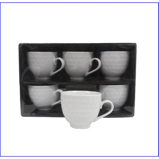 CASA MILANO SET 6 TAZZE CAFFE' 80CC DECORO 97