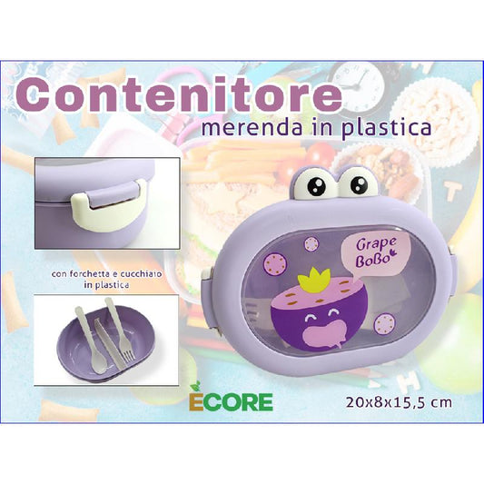INTRADE ECORE CONTENITORE MERENDA FORMA ANIMALI CM.20X8X15,5