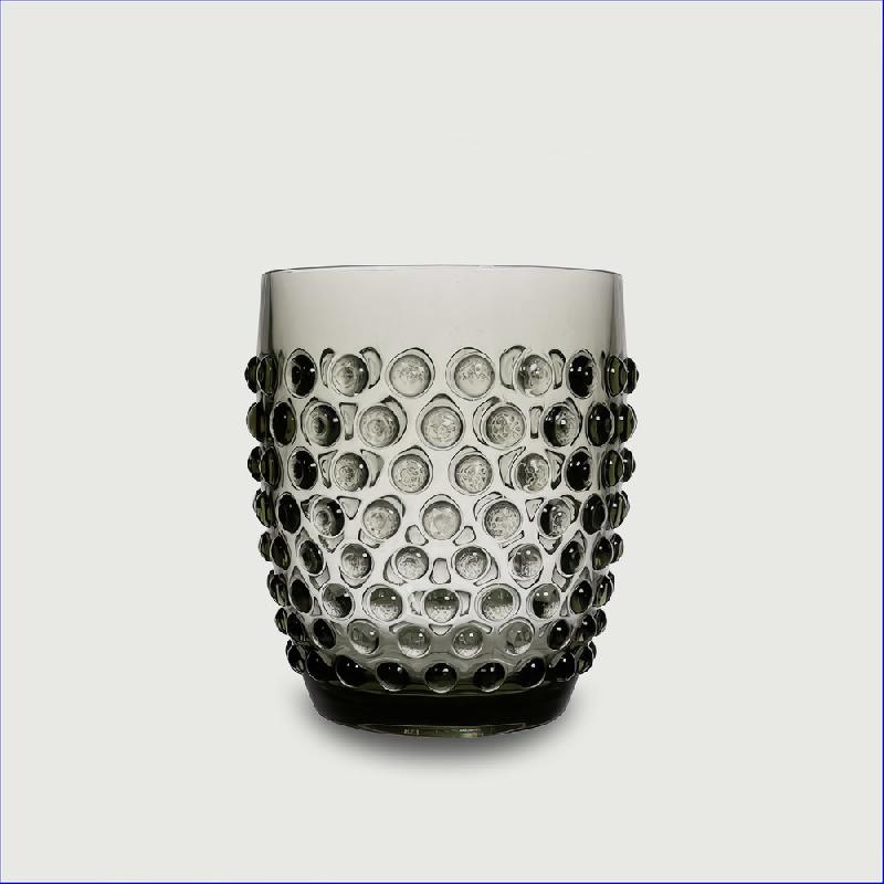 ARCA BUBBLES DOTTED GRIGIO BICCHIERE CM.8,5X11,5 80138