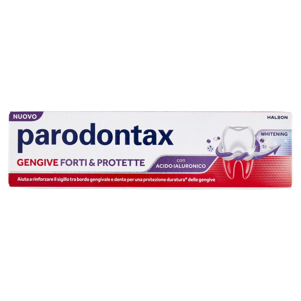 PARODONTAX DENTIFRICIO 75ML GENGIVE FORTI & PROTETTE CON ACIDO IALURONICO WHITENING