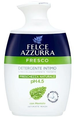 FELCE AZZURRA DETERGENTE INTIMO 250ML FRESCO FRESCHEZZA NATURALE PH 4.5 CON MENTOLO