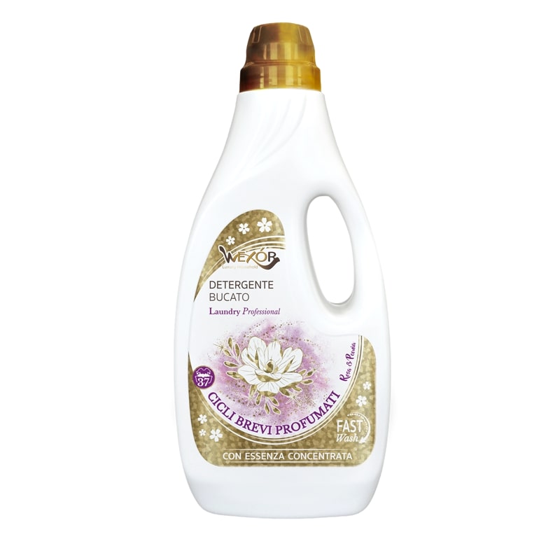 WEXOR DETERGENTE BUCATO 37 LAVAGGI 1,5L CICLI BREVI PROFUMATI ROSA E PEONIA