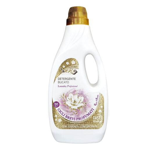 WEXOR DETERGENTE BUCATO 37 LAVAGGI 1,5L CICLI BREVI PROFUMATI ROSA E PEONIA
