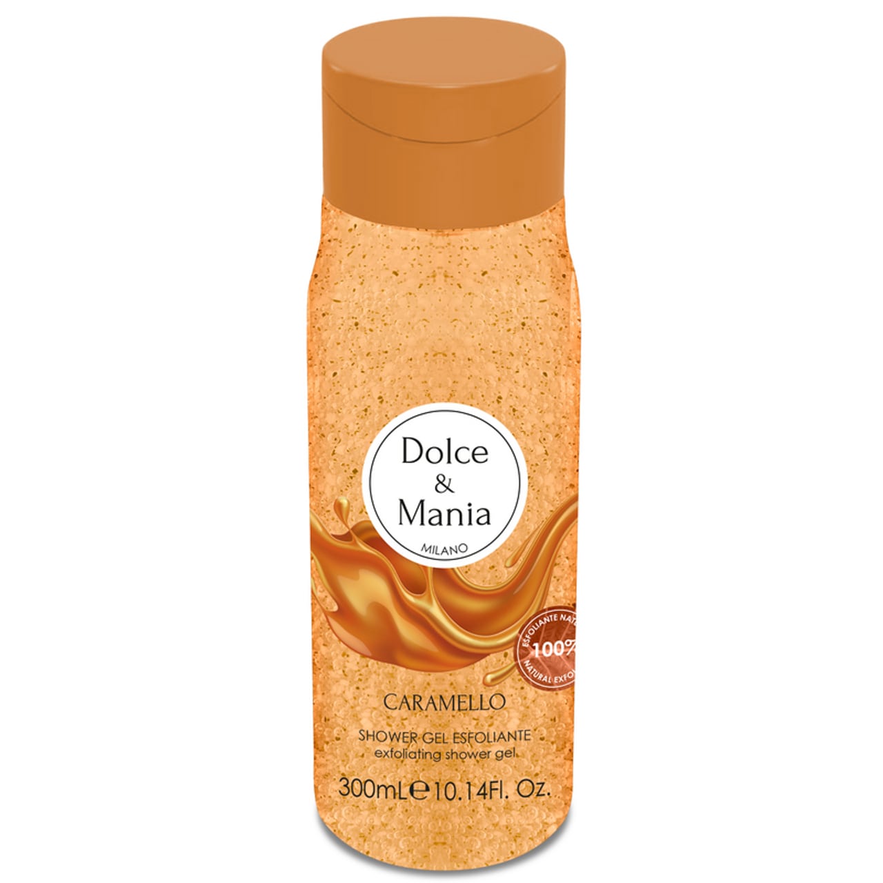 DOLCE & MANIA MILANO SHOWER GEL SCRUB ESFOLIANTE 300ML CARAMELLO