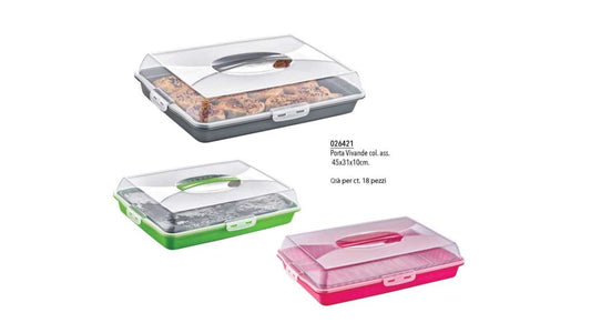 ARBEMA PORTAVIVANDE CON COPERCHIO CM.45X31X10 COLORI ASSORTITI