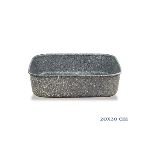 ARBEMA TEGLIA SFORNATUTTO QUADRATA CM.20X20X6 ALLUMINIO ANTIADERENTE