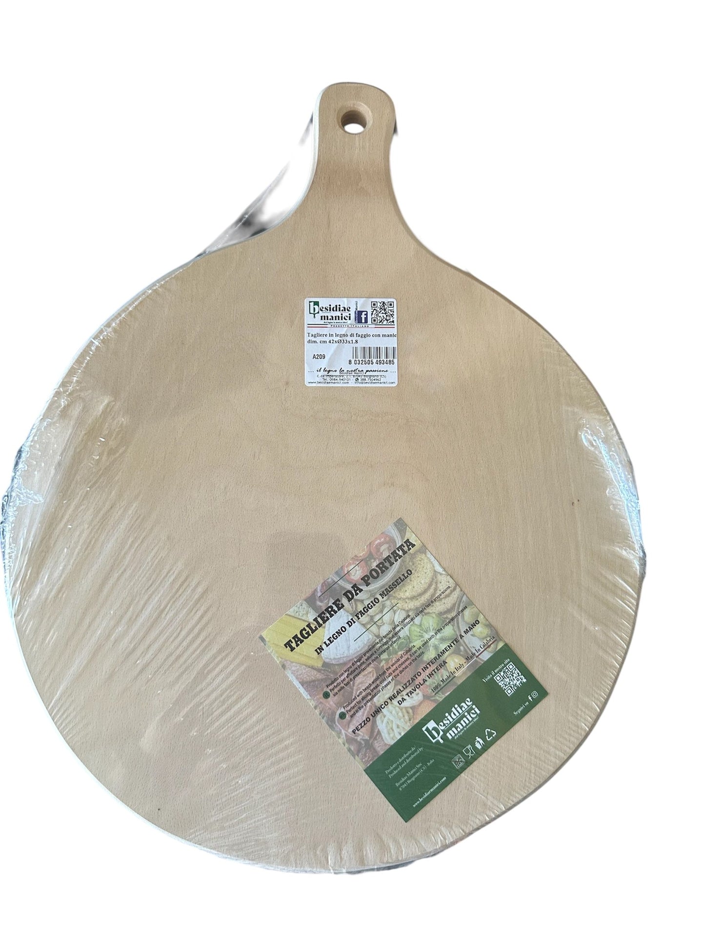 BESIDIAE TAGLIERE IN LEGNO DI FAGGIO CM.38X30X1,8