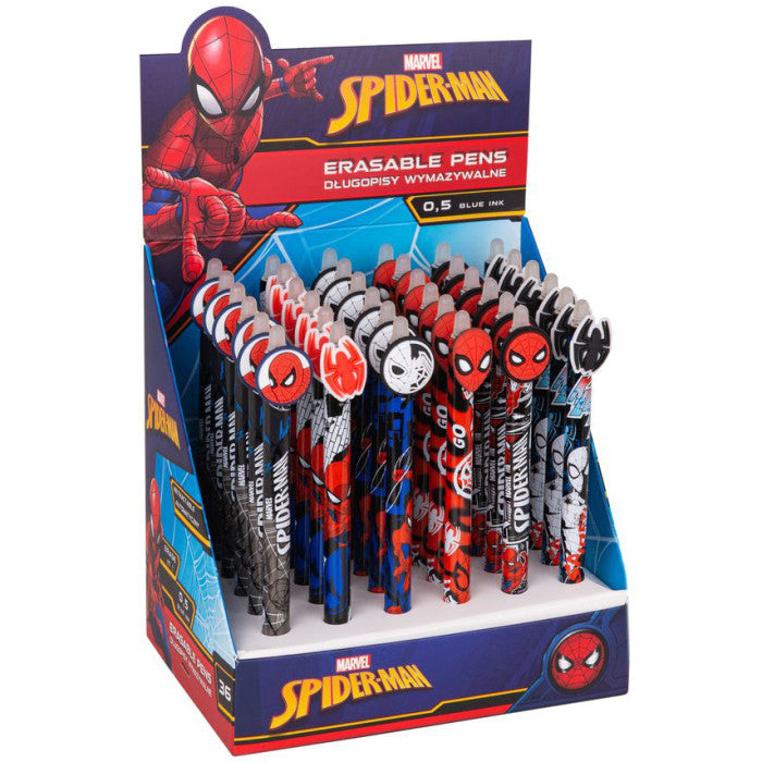 MARVEL PENNA SPIDERMAN CANCELLABILE 0,5MM BLU