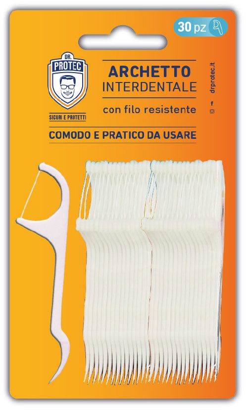DR. PROTECT ARCHETTO INTERDENTALE CON FILO RESISTENTE 30PZ