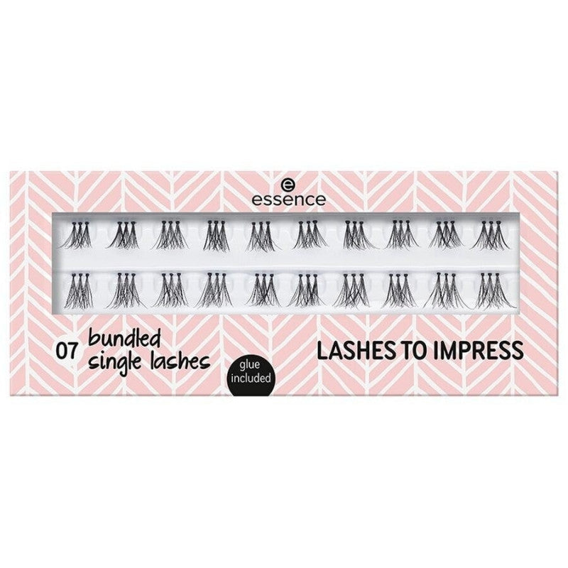 ESSENCE CIGLIA FINTE LASHES TO IMPRESS 07 BUNDLED SINGLE LASHES GLUE INCLUDED