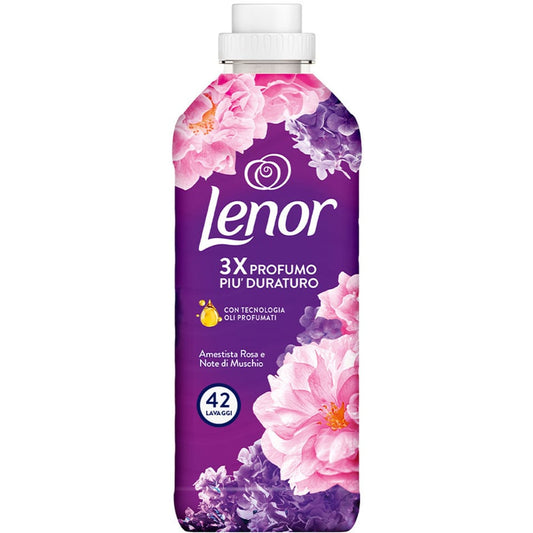 LENOR AMMORBIDENTE 882ML 42LAV. AMETISTA ROSA E NOTE DI MUSCHIO