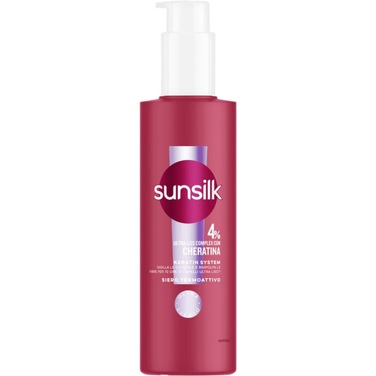 SUNSILK SIERO TERMOATTIVO 200ML KERATIN SYSTEM 4% ULTRA LISS COMPLEX CON CHERATINA