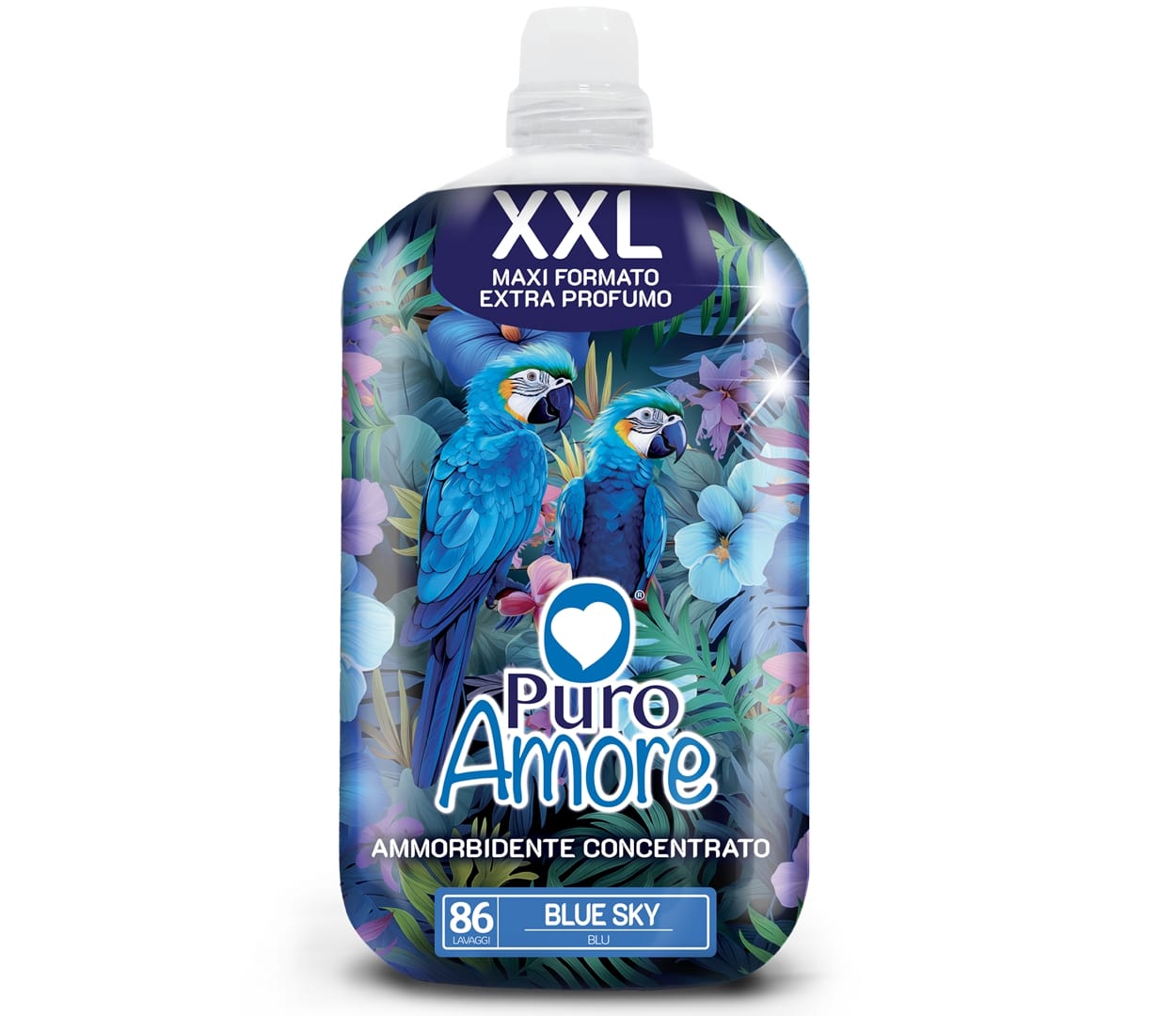 PURO AMORE AMMORBIDENTE CONCENTRATO XXL 1,806L 86 LAVAGGI BLUE SKY BLU