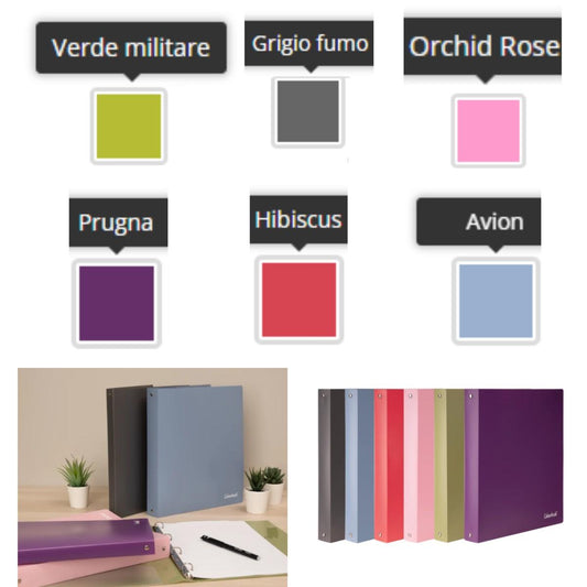 COLOURBOOK WILD COPERTINA 4 ANELLI A4 PPL D.30