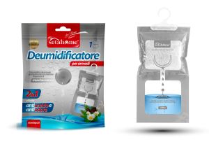 SETABLU HOME DEUMIDIFICATORE PER ARMADI 2IN1 CON APPENDINO 500ML MUSCHIO BIANCO
