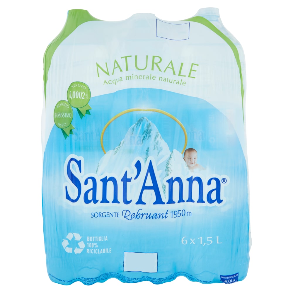 SANT'ANNA ACQUA NATURALE PET 1,5LT 6 BOTTIGLIE