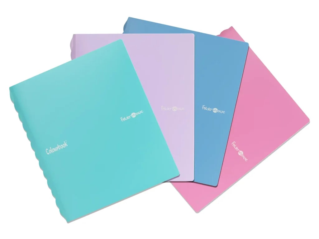 COLOURBOOK CARPETTA 4 ANELLI FOLDER WAVE DORSO 30 A4
