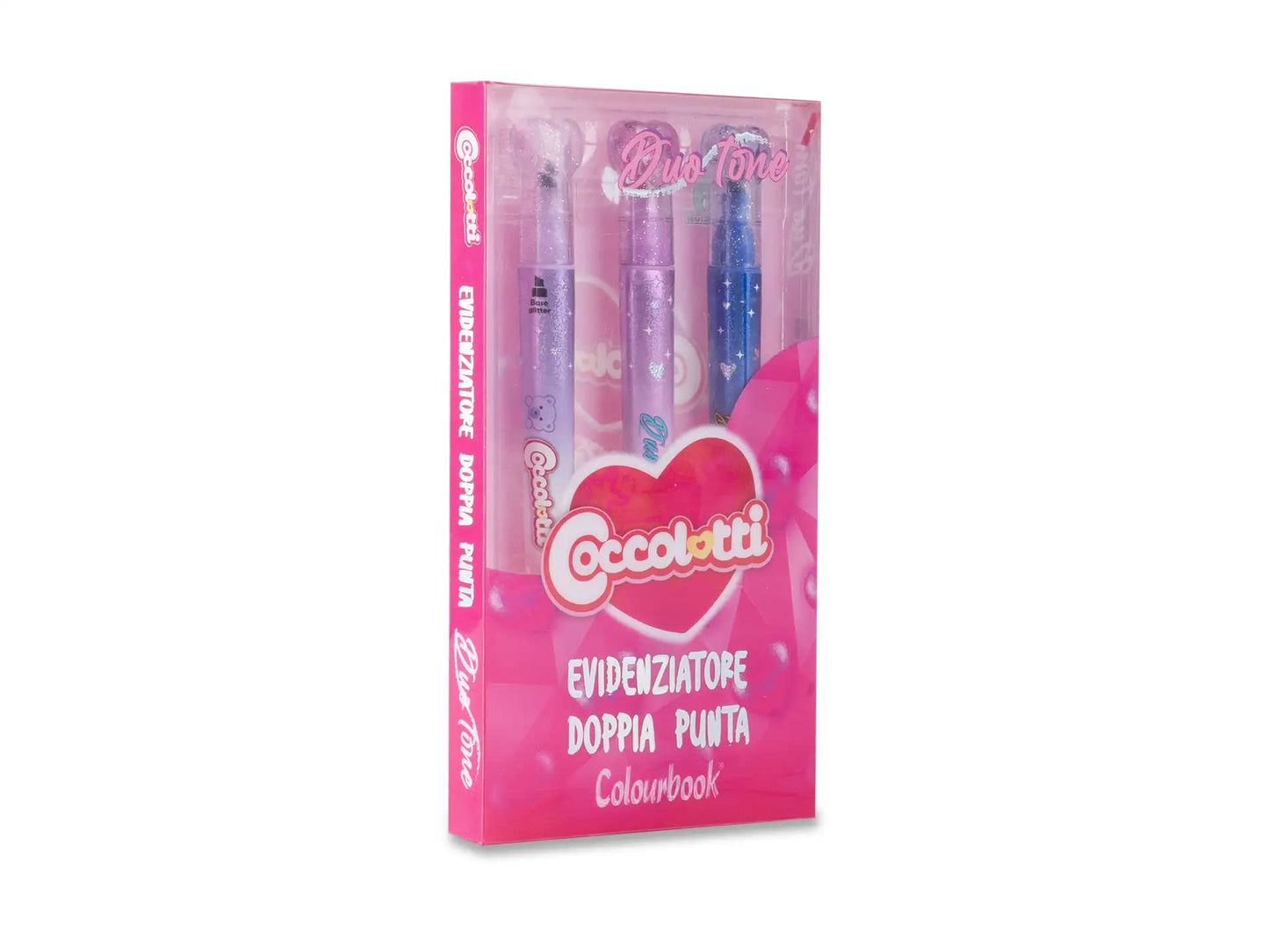 COLOURBOOK COCCOLOTTI EVIDENZIATORE DUO TONE DOPPIA PUNTA 3PZ