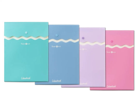 COLOURBOOK BUSTA CON SOFFIETTO A4 FOLDER WAVE