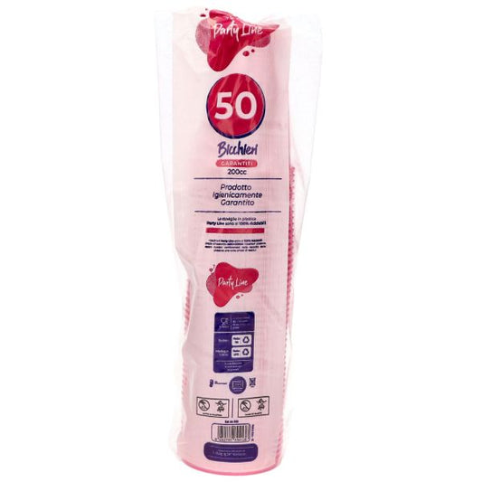 PARTY LINE 50 BICCHIERI 200CC FUCSIA