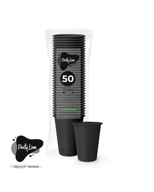 PARTY LINE 50 BICCHIERI 200CC NERO