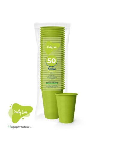 PARTY LINE 50 BICCHIERI 200CC VERDE MELA