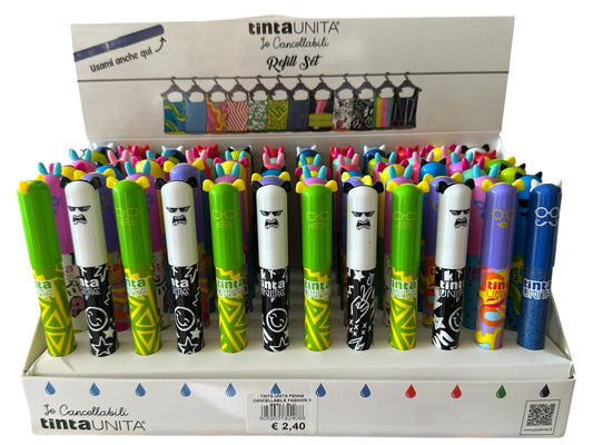 TINTA UNITA LE CANCELLABILI FASHION REFILL SET 3PZ NERO