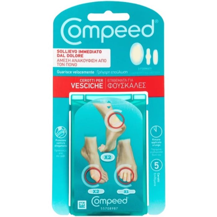 COMPEED 5 CEROTTI PER VESCICHE 3 FORMATI
