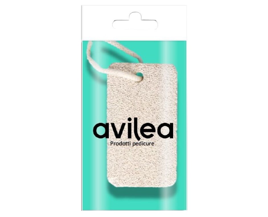 AVILEA PIETRA POMICE RETTANGOLARE CON CORDINCINO BIANCO