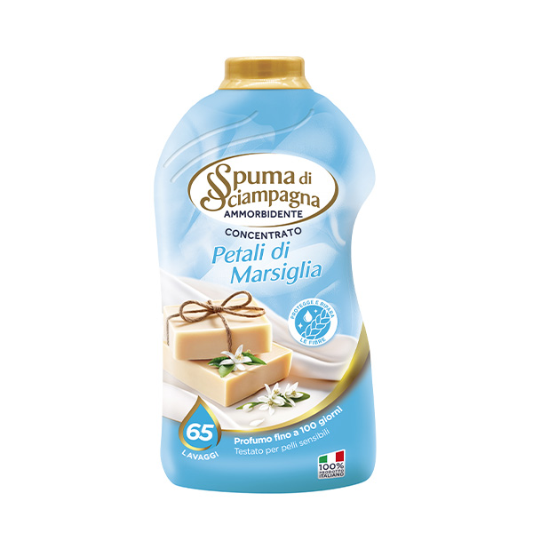 SPUMA DI SCIAMPAGNA AMMORBIDENTE CONCENTRATO 1300ML 65LAV. PETALI DI MARSIGLIA